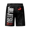 New Jiu Jitsu Rashguard MMA T-shirt +Pants For Men 4PCS/Set Brazilian Grappling Bjj Boxing Rash Guard Sport Clothing Gym Shorts 6