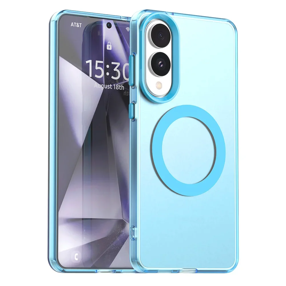 MagSafe-Compatible Clear Shockproof Phone Case with Car Magnetic Holder – Slim and Durable Design