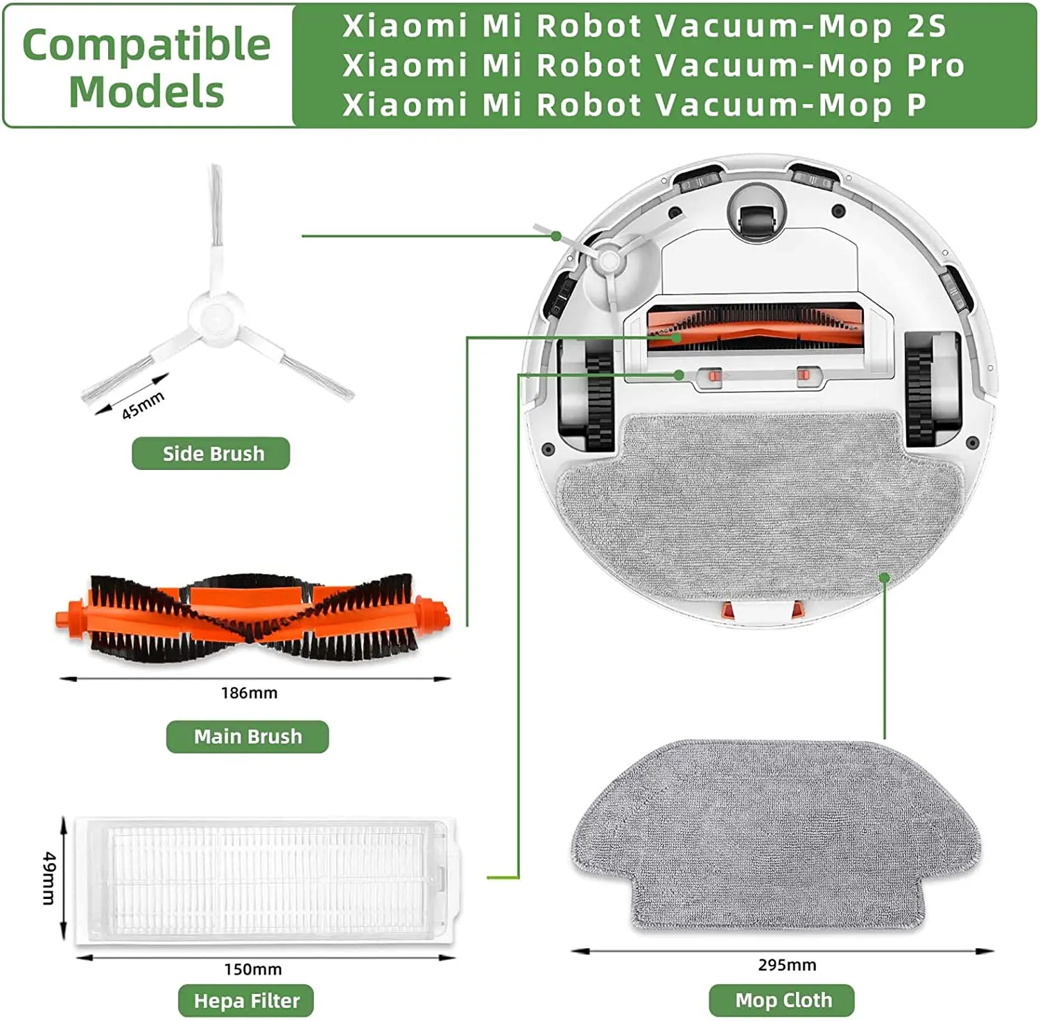 Рисунок 5 - Моющиеся фильтры Hepa для робота Xiaomi Mijia Mi