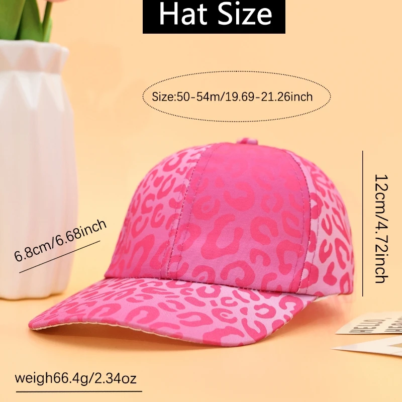 Sweet Cartoon Print Child Baseball Caps for Boy Girl Under 10 Years Old Outdoor Dazzling Lovely Snapback Breathable Sun Hats