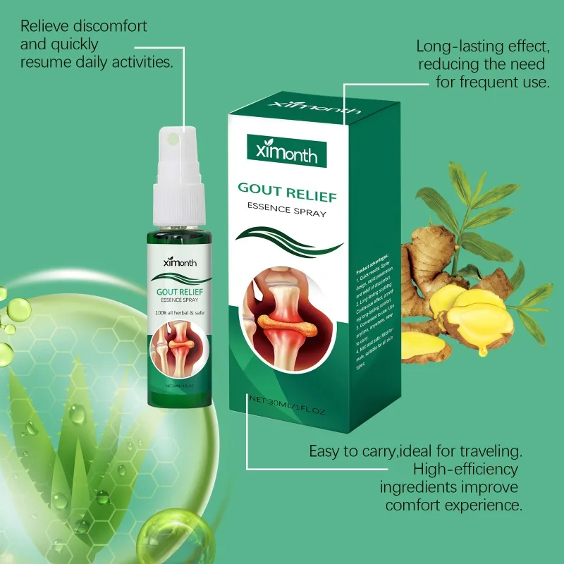 Gout Relief Eeeence Spray Lumbar Pain Relief Activate Circulation Spray Knee Joint Cervical Spine Waist Back Spine Cooling