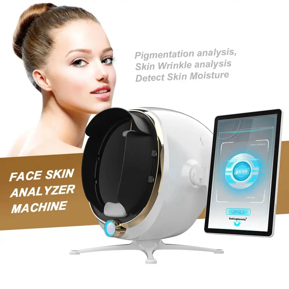 ADG Hot Sale Magic Mirror Diagnostic HD AI 3D Face Skin Analyzer Machine System Pigment Removal Facial Scanner Skin Analyzer