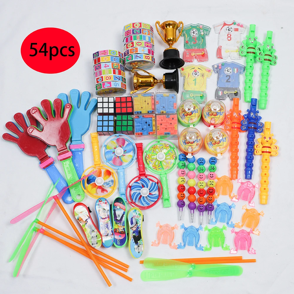 

54/58Pcs Kids Birthday Party Favor Whistle Maze Toys for Pinata Filler Baby Shower Gift Game Goodie Bag Carnival Prizes Gifts