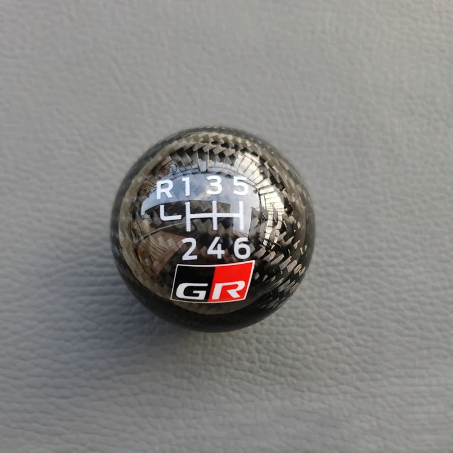 도요타 코롤라 GT86 용 6 단 수동, 스바루 BRZ WRX STI GR 개조 기어 시프트 노브 시프터 레버, 핸드볼 탄소 섬유
