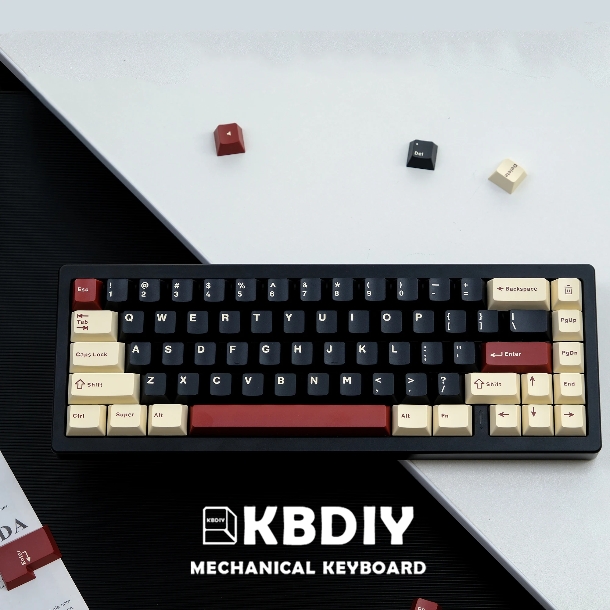 Kbdiy-gmk Roma Keycap Perfil Cereja Double Shot Pbt 7u Keycaps 172 Teclas por Conjunto Personalizado para Teclado Mecânico Gmk67 K500 Gk61