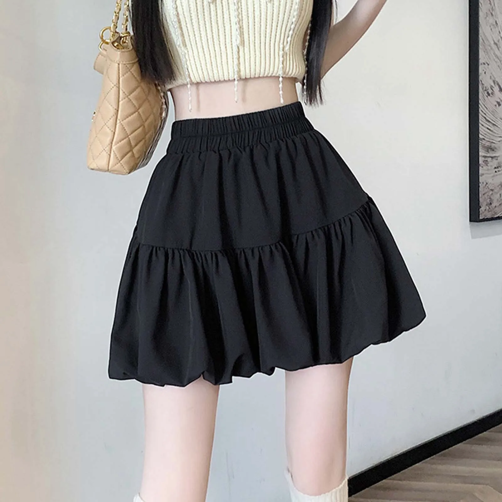 

Pleated A-Line Skirt Women Ruffles Sweet Hottie Preppy Style Skirts High Waist Fashion Aesthetic Vintage Y2K Harajuku Cute Skirt