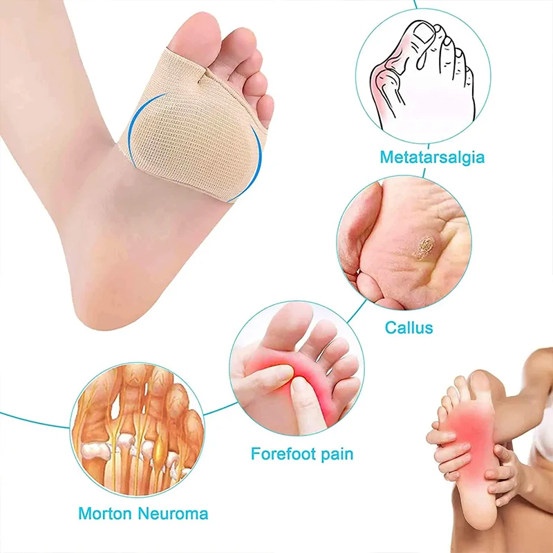 Silicone Gel Forefoot Pad High Heels Half Insoles Hallux Valgus
