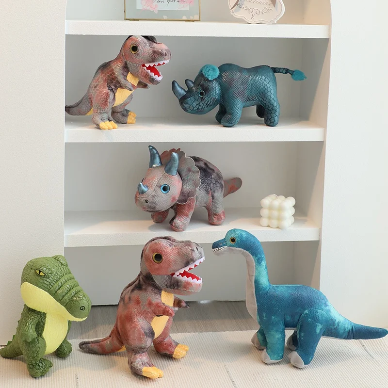 

New Simulation Dinosaur Plush Toy Real Life Crocodile Tyrannosaurus Rex Plushies Doll Cartoon Soft Kids Toys Boys Birthday Gifts