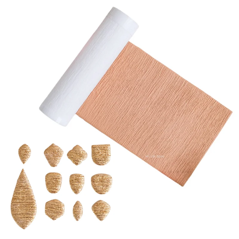 Polymer Clay Tools Soft Pottery Brushed Texture Roller Metal Texture for DIY Earrings Pendant Jewelry