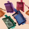 Mesh Fabric Travel Grid Bag Portable Nylon Mesh Mini Toiletry Bag Cosmetic Bag 1