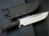 New Eafengrow EF143 Fixed Blade Knife AUS-10 Stainless Steel Blade Micarta Handle Full Tang Fixed Straight Knives for Hunting 5