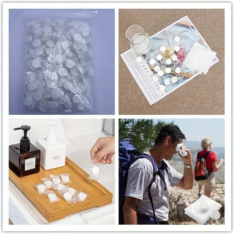 20/30/50 pcs compressed face towels for travel disposable facial towel Coin Tissues-for Travel Camping Beauty Salons Outdoor