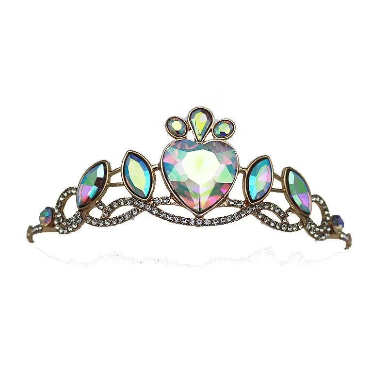 Children's Crown Princess Tiara Birthday Crystal Headpiece Kids Party Props
