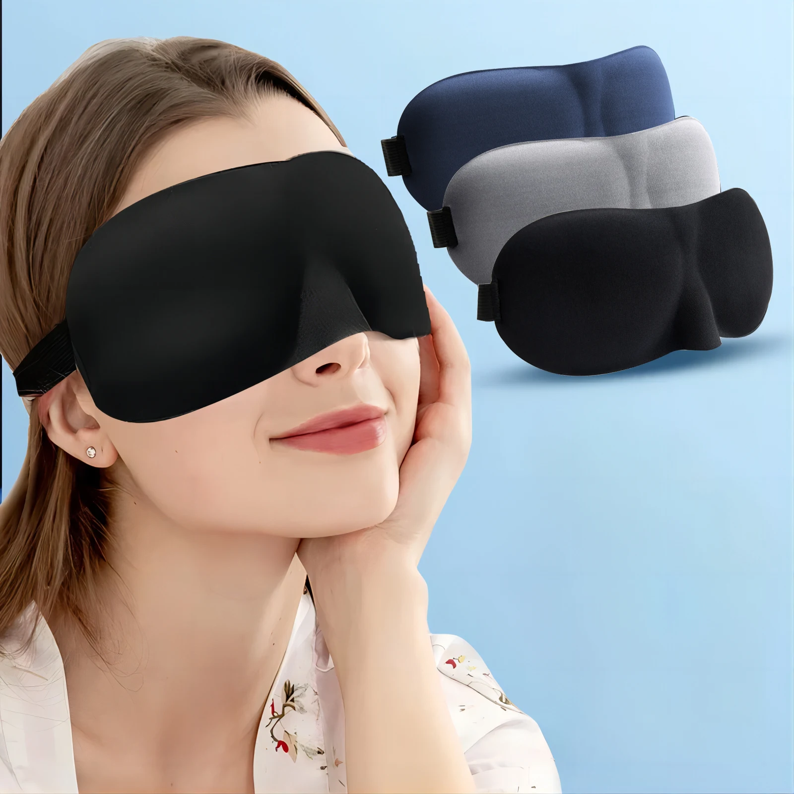 Eye Mask 3D Sleep Mask Soft Memory Foam for Sleeping Travel