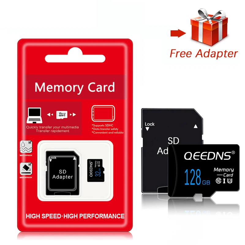 Free Adapter Micro memory sd card 128gb 64gb 32gb 16gb 8gb class10 flash memory card C10 Mini TF Card 256gb 512gb for Monitoring flash memory card