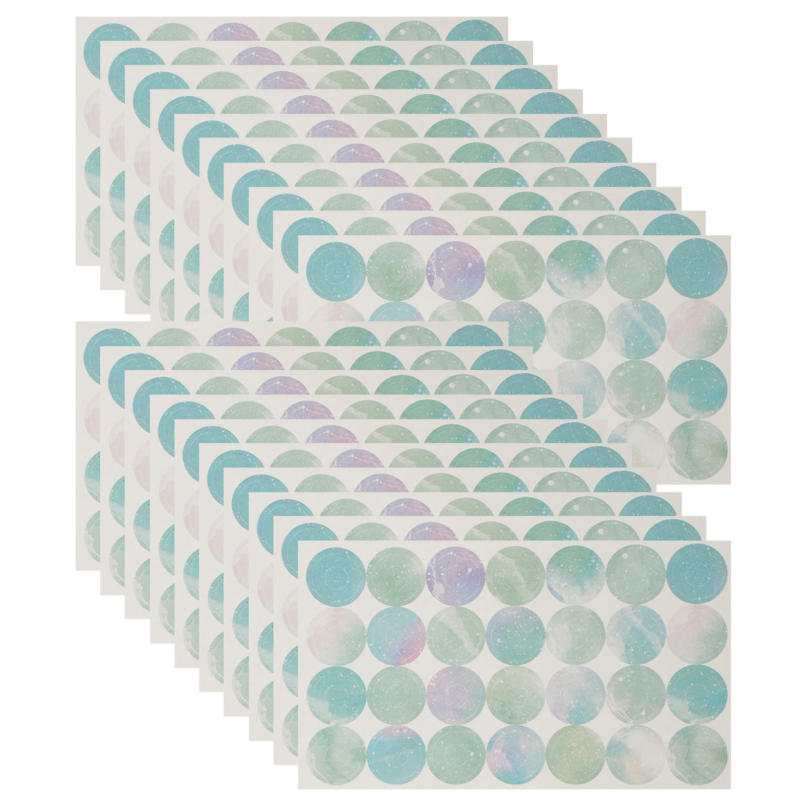 

20 Sheets Loose-leaf Hole Patching Stickers Paper Punch Ring Binders Tabs Perforation Adding Reinforcements Labels Tag