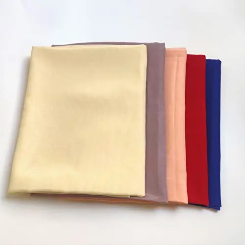 Luxurious Pure White Silk-Cotton Fabric for Dress Linings - Lightweight & Soft