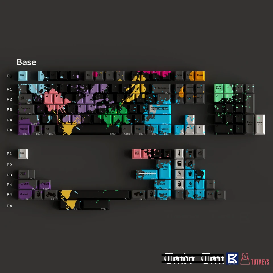 TUT 좀비 100 R2 체리 프로필 키캡 세트