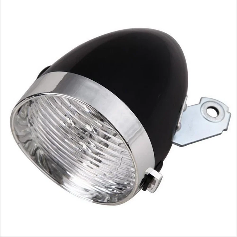 Night Light LED Headlight Riding 160 Viewing Angle Front Light Metal Body Retro Rugged Safety Unique With Shelf bike headlight
