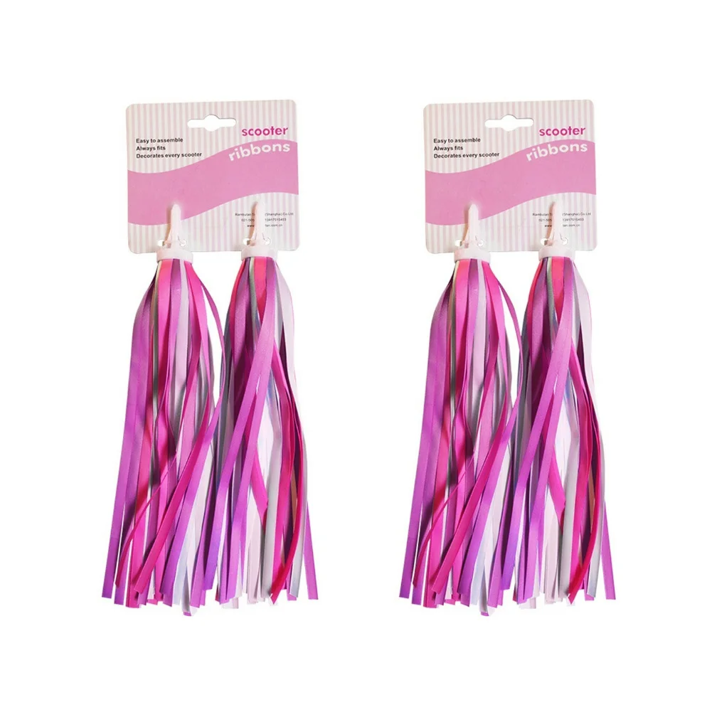 Vibrant Children's Bicycle Handlebar Streamers - Colorful Outdoor Cycling Accessories