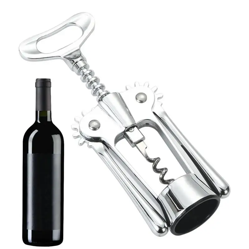 

Air Pump Wine Bottle Opener Kitchen Gadgets Manual Wine Corkscrew Zinc Alloy HeavyDuty Wing Spiral Rotor Bottle Opener Accessory