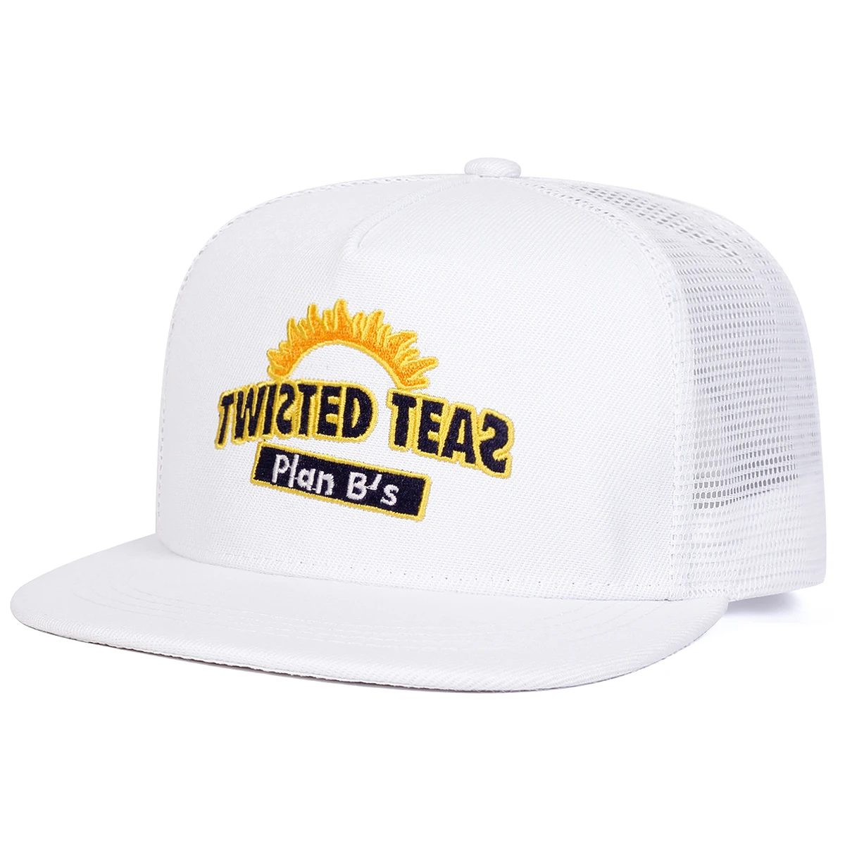 Unisex TWISTED TEAS Hip-Hop-Netzhüte mit Stickerei, für Frühling und Sommer, für den Außenbereich, verstellbar, lässige Baseballkappen, Trucker-Kappen, Sonnenschutzhut – Detail 5