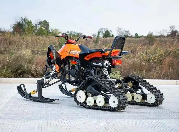 New Different Design atv Snowmobile Snowscoot Ski Tracked Snow Vehicle For Sale
