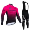 Tour De Giro D'ITAL Autumn Long Sleeve Cycling Jersey Set Bicycle Sportwear Suit Road Bike MTB Bike Wear Ropa Ciclismo Uniform 1
