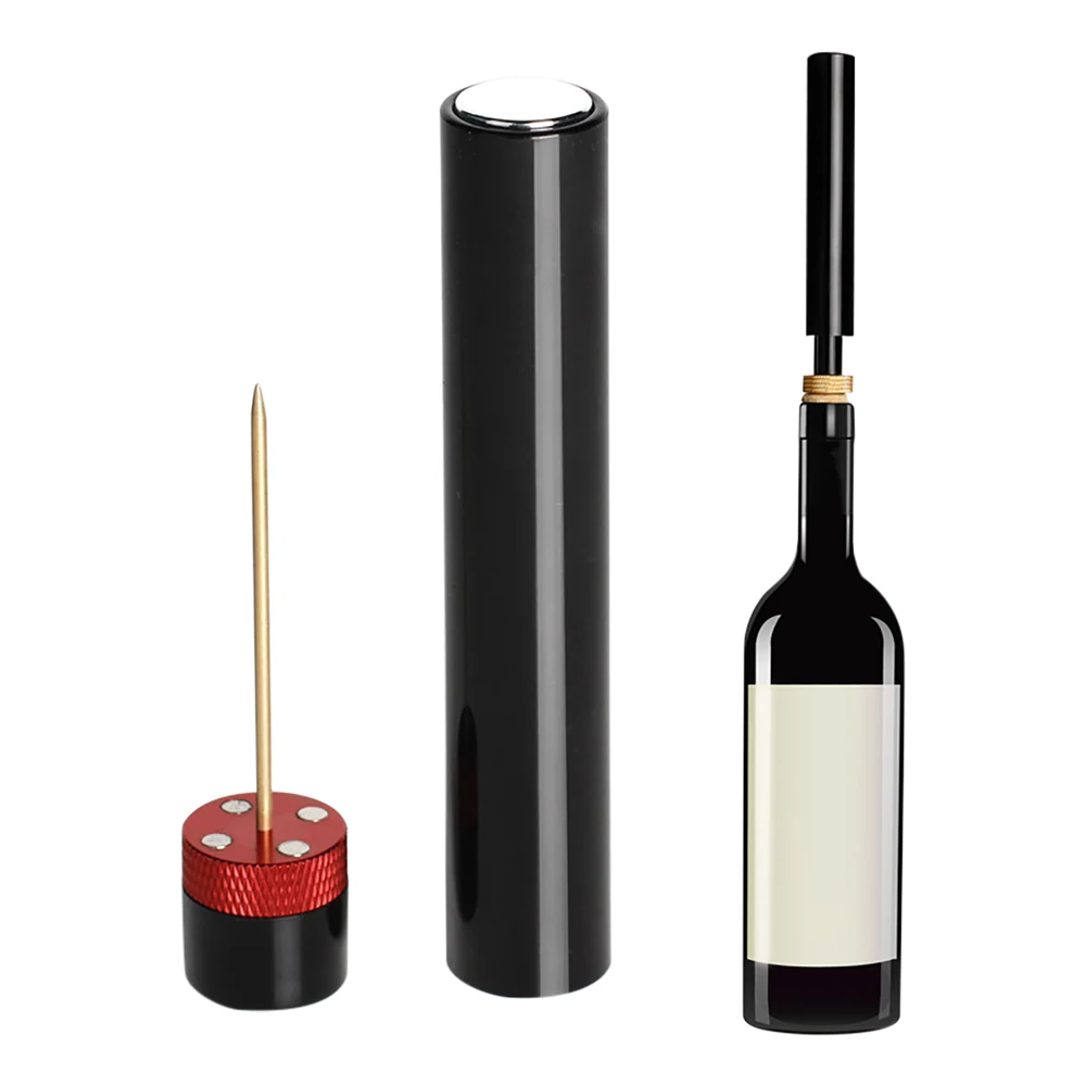 Wine Opener Air Pump Wine Bottle Opener Safe Portable Stainless Steel Pin Cork Remover Air Pressure Corkscrew Kitchen Tools Bar Accessories