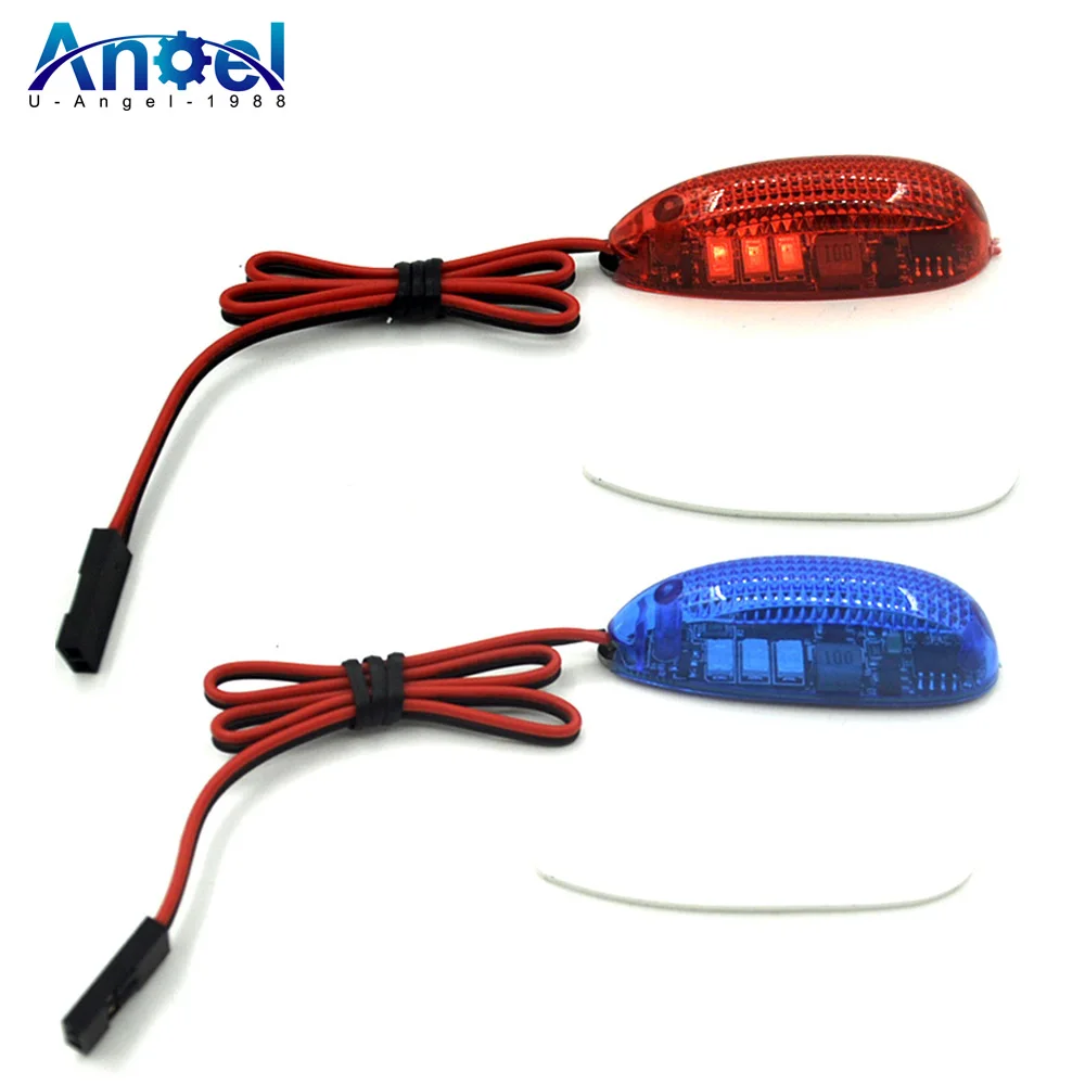

New Low-Voltage Warning Navigation Light Lamp LED Lithium Battery Low Voltage Alarm For RC fixed-wing Aircraft Drone Car Boat