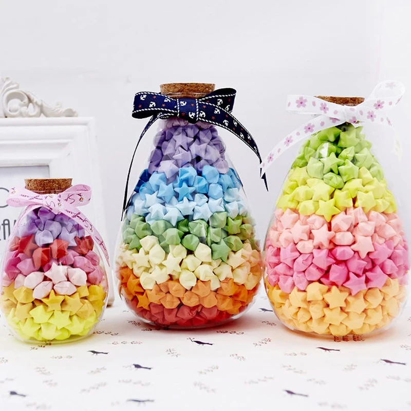 540Sheet Origami Stars Paper Strips 27Colors Folding Paper Colorful Double Sided Lucky Star Origami DIY Hand Arts Make Home Decor origami paper