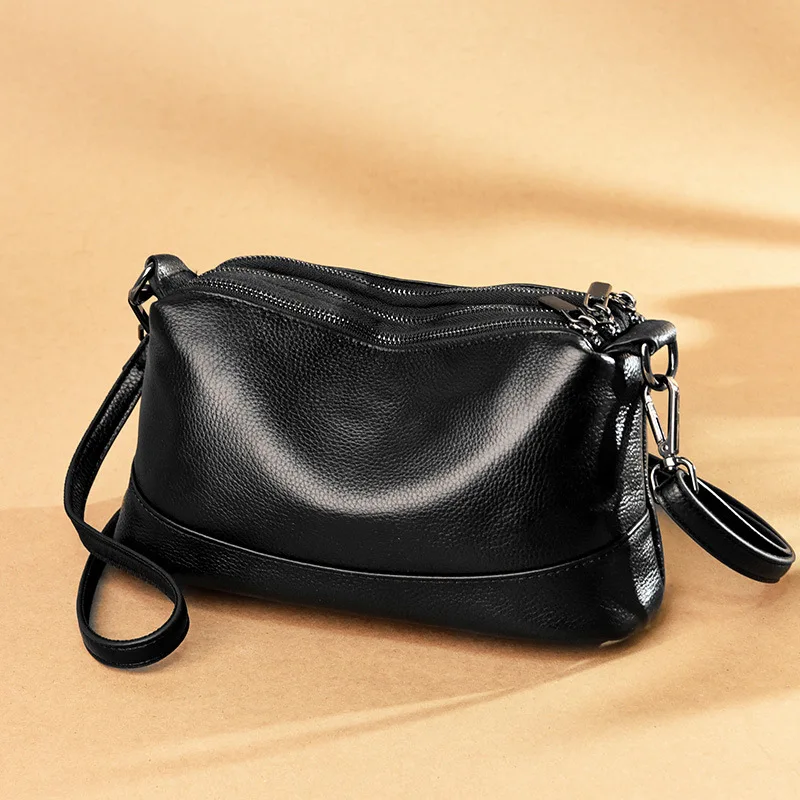 Genuine Leather Bag Shoulder Single New Fashionable Versatile Casual Handbag For Woman High-Quality Messenger Luxury Crossbody