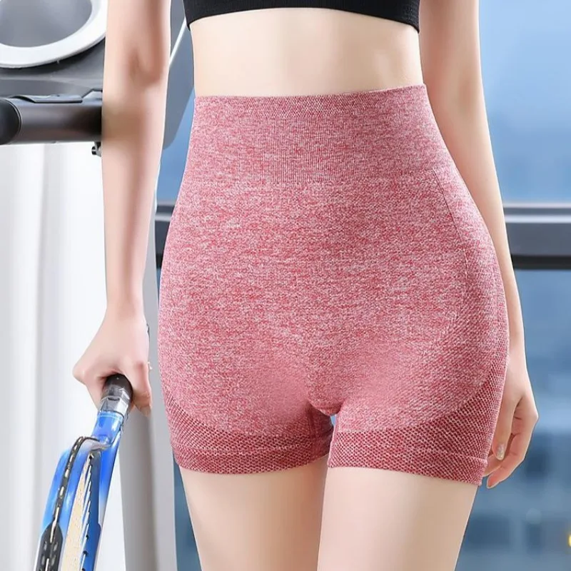 Sports Pants High-waisted Sports Fitness Pants Three-point Pants Cycling Seamless Tight-fitting High-stretch Peach Hip-lifting Yoga Shorts