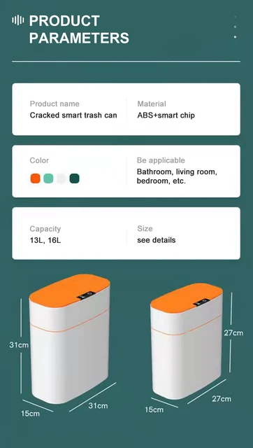 Cestino Per Spazzatura Da Tavolo Con Coperchio - 2L, Bianco, Per Scrivania, Bagno, Auto - Foto 3