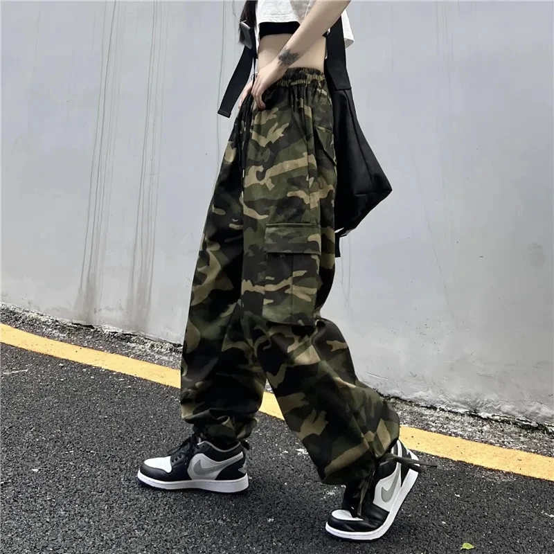 wide leg camo pants womens