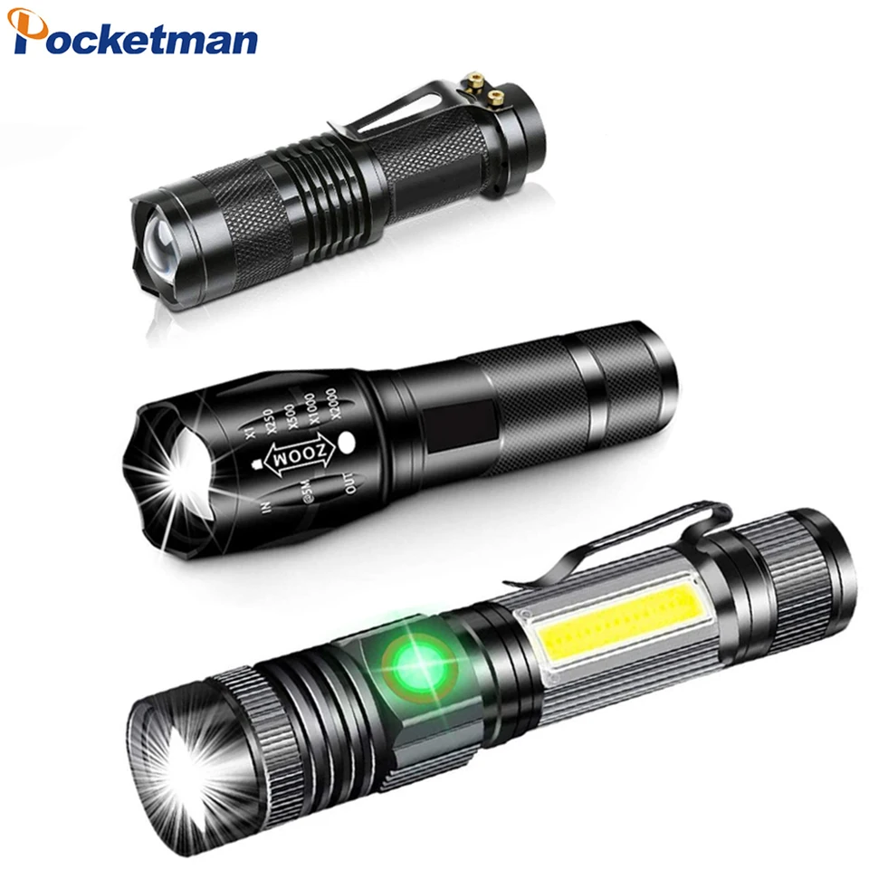 POCKETMAN 5-Pack Tactical LED Flashlight Set - 1200 Lumens, Adjustable Focus, 5 Modes, Water Resistant - View #9