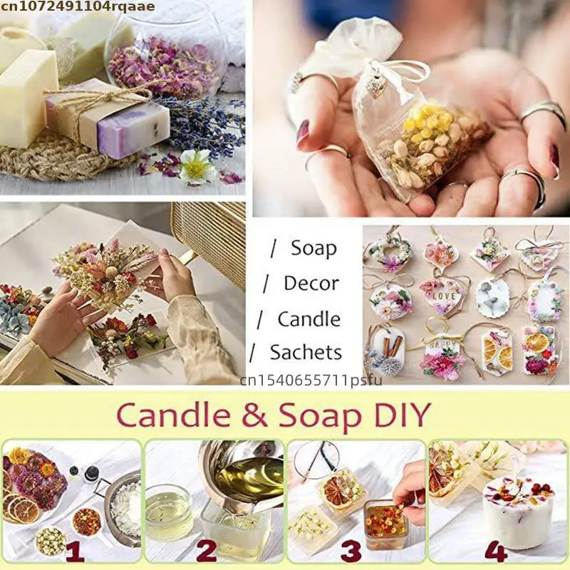 Natural Orchid Butterfly Dried Flowers For Soap Candle Essence Pigment Tea Women's Perfume Materials candle dye kit,diy candle dye set,resin pigment powder