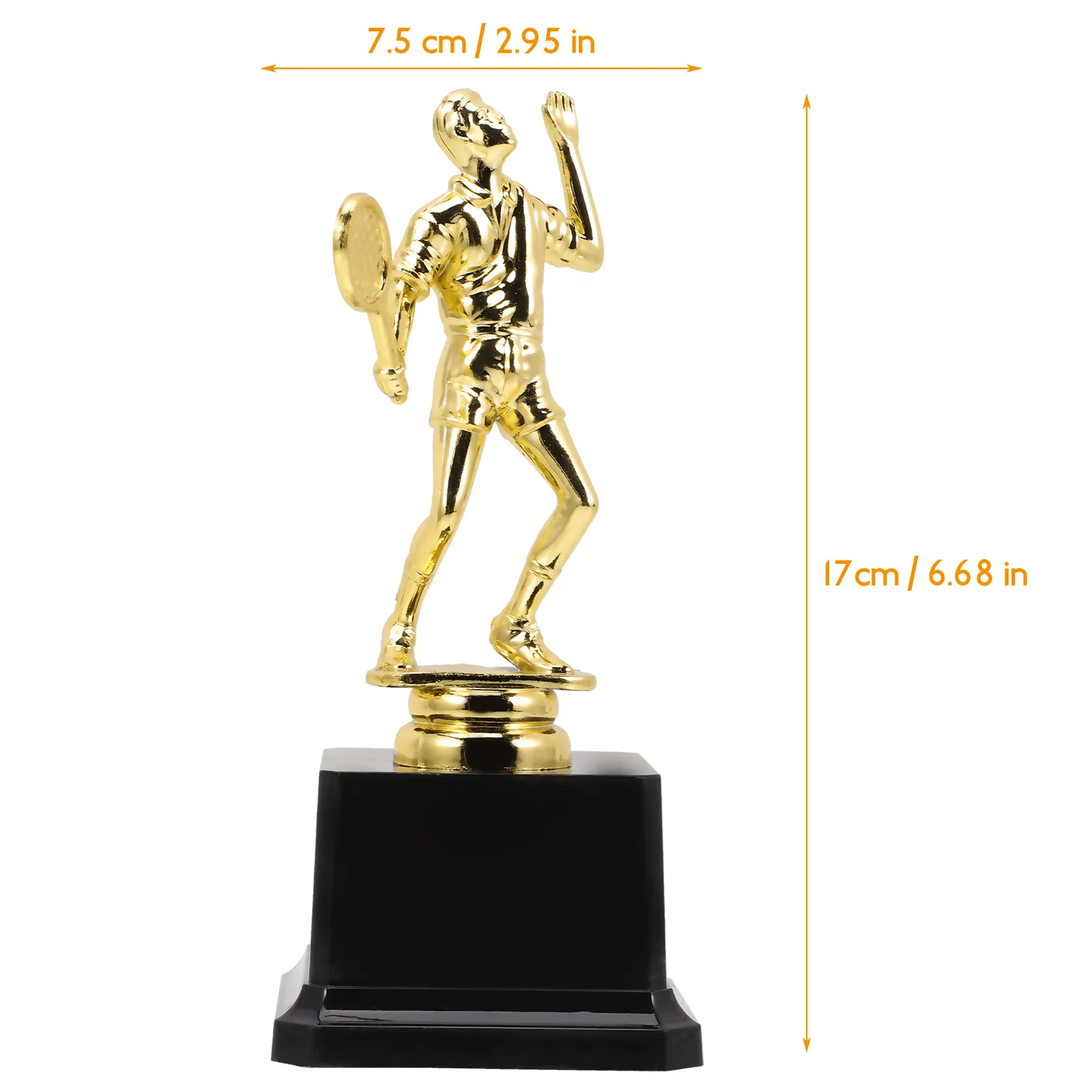 Plastic Smooth Badminton Trophy Kids Sports Cup Team Competition Champion Souvenirs Decorative Model Keepsake Award