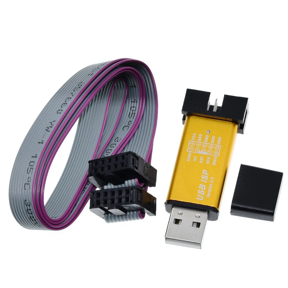 2PCS USBASP ISP Downloader Programmer Italia