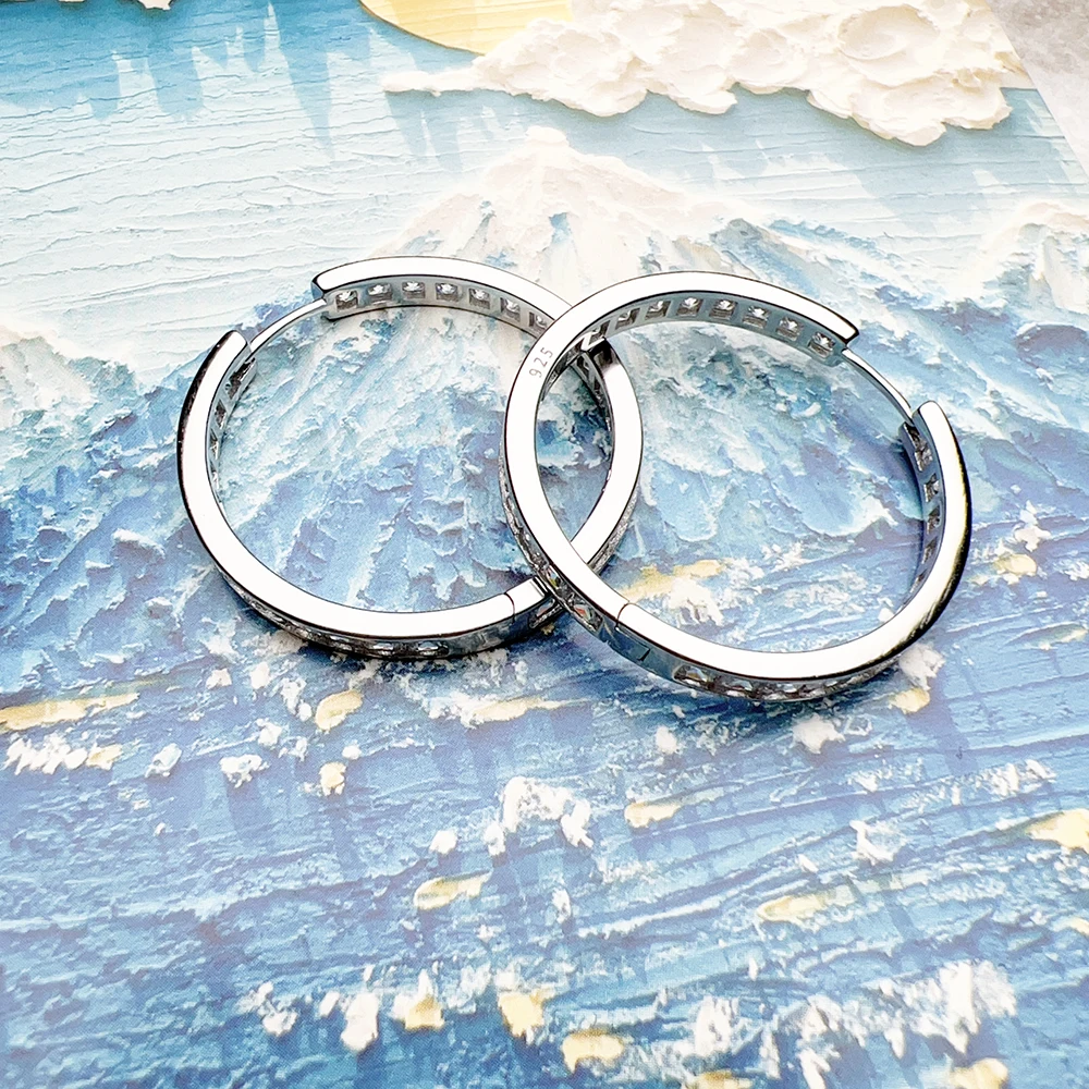 Orecchini tondi mm. 30 in Argento 925 x2 - Perles & Co