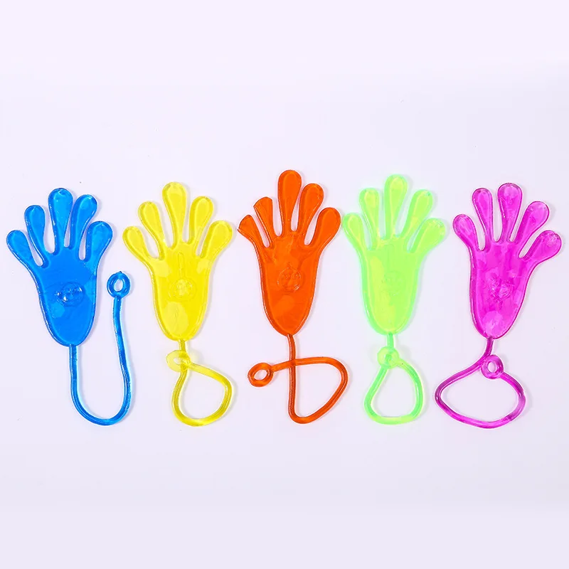 Funny Kids Party Favors Filler Gift Bags Mini Sticky Jelly Stick Slap Hands Toy Baby Shower Accessories Random Color 15Pcs/lot party toys toy gift filler sticky hands toys