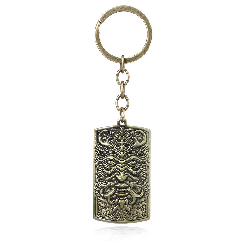 Dark Souls Inspired Sun Shield and Sword Keychain Pendant Cosplay Jewelry