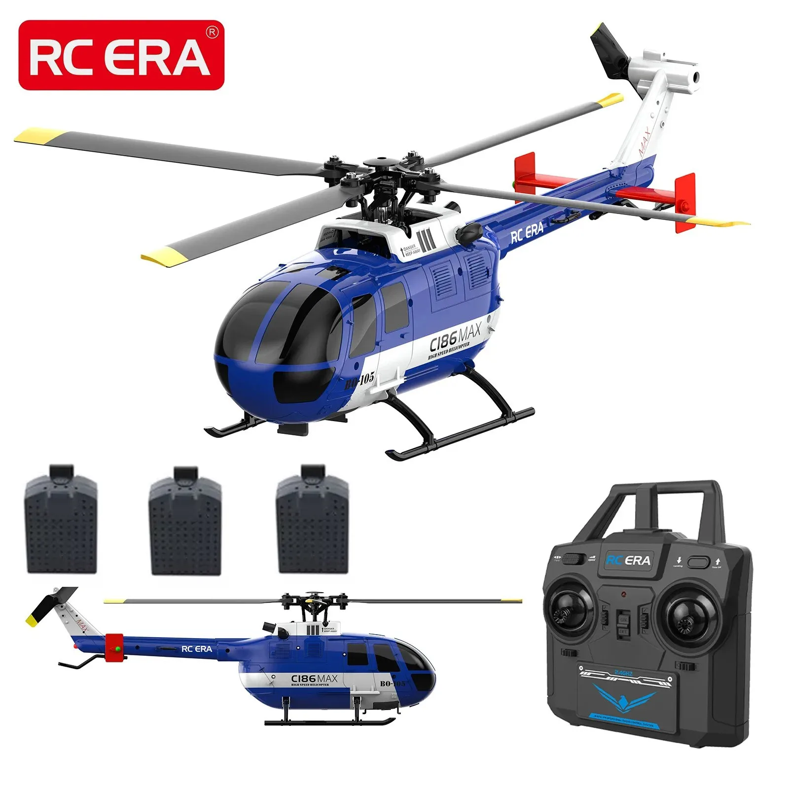Rc era-リモートコントロールヘリコプター,最大bo105,スケール4