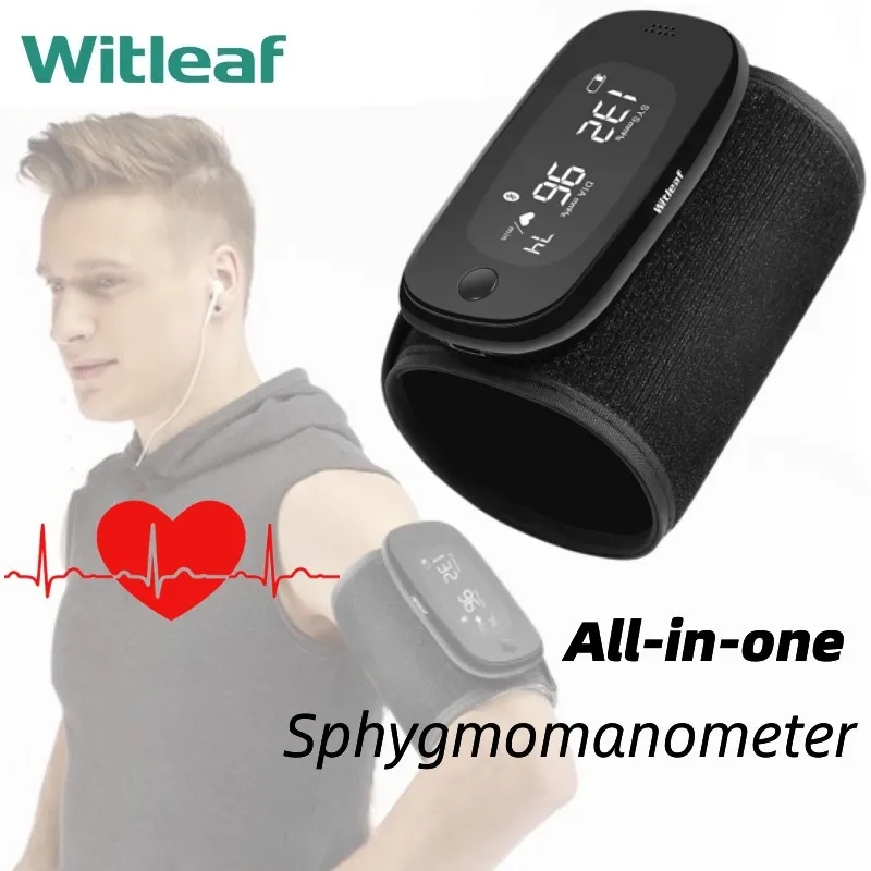WITLEOF Upper Arm Blood Pressure Voice Monitor with ECG Wireless Blood  Pressure Machine with Bluetooth and Heart Rate Monitor - AliExpress