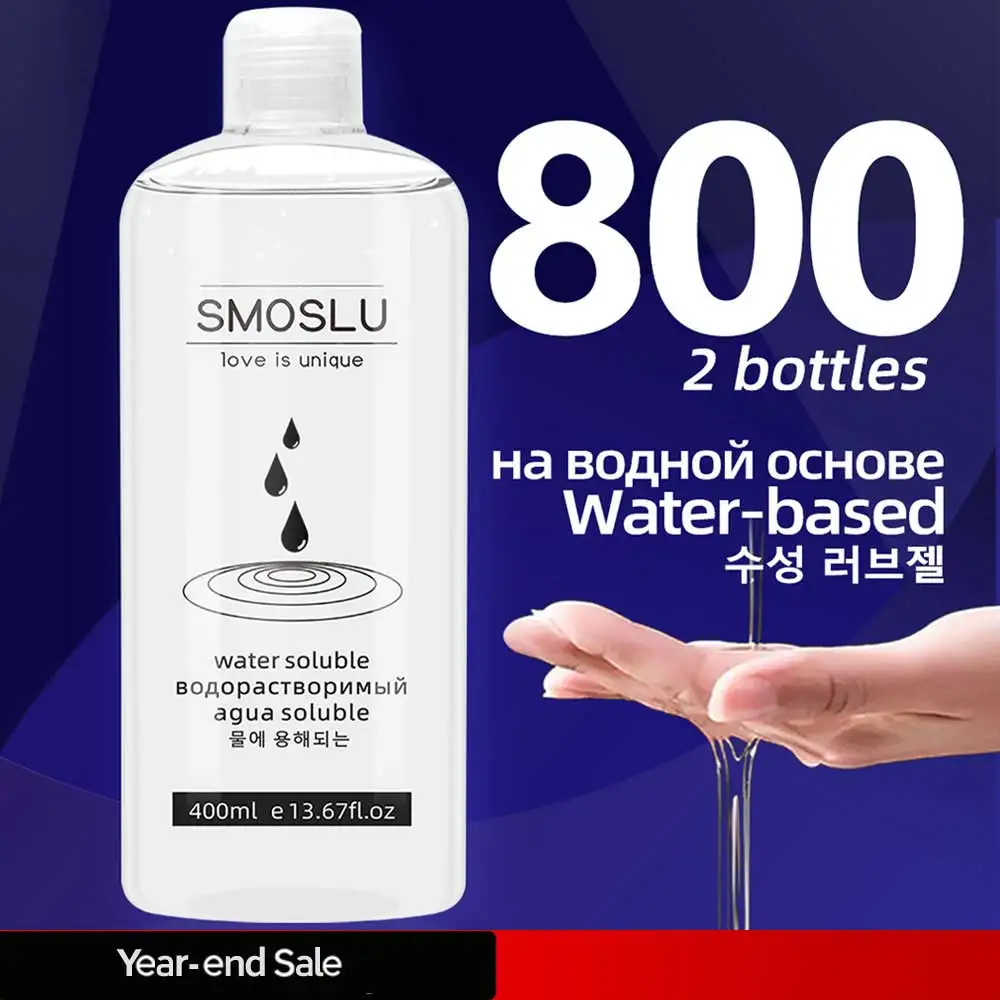 Sex Lubricant Anal Lubricant for Session 800/400ml Water-based Adult Gay Lubrication Goods