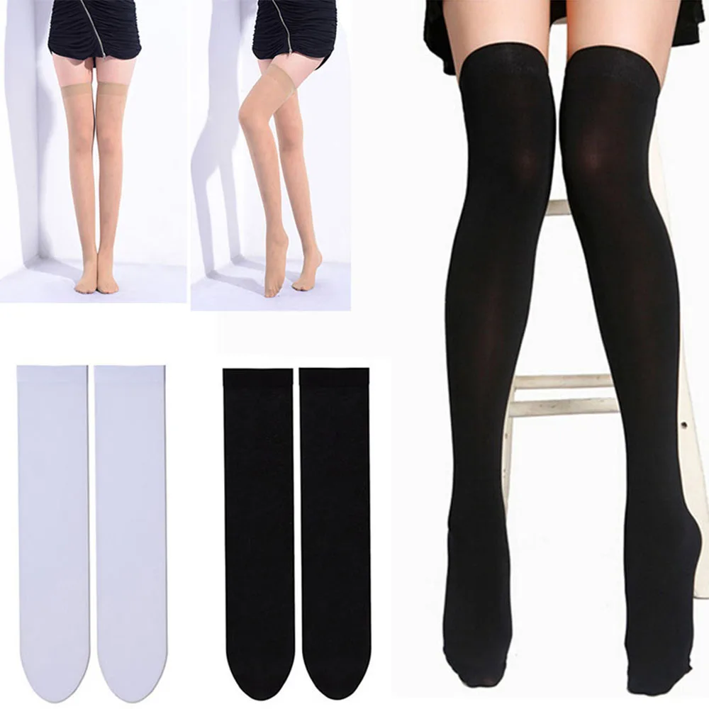 

Design Fashion Over Knee Socks Long Cotton Stockings Sexy Stocking Over Knee Thigh High Black White Skinny Stockings