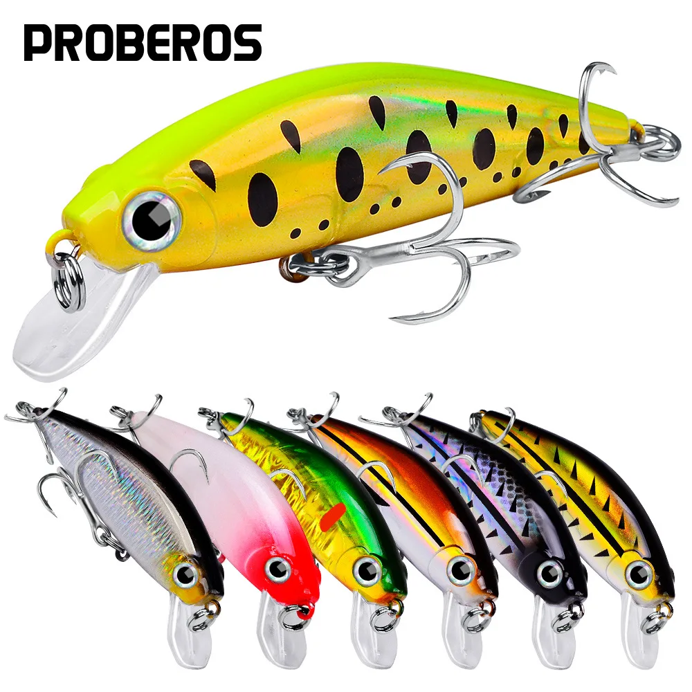 

PROBEROS 11g Mini Perch Fishing Lures Japan Trout Lure Wobbler Minnow Pesca Sinking Lures for Fish Jerkbait Hard Artificial Bait