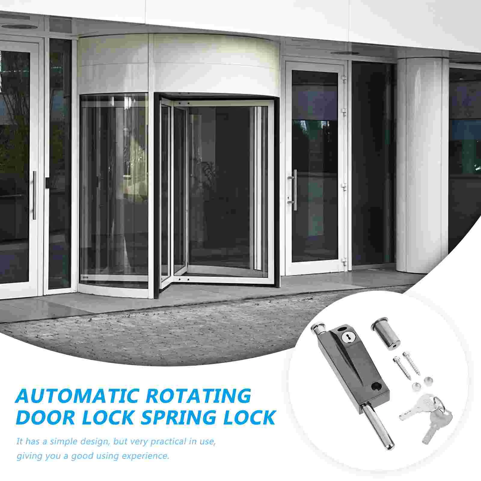 Plug Metal Revolving Door Lock Spring Latch Zinc Alloy Wood Bolt Locks for Doors