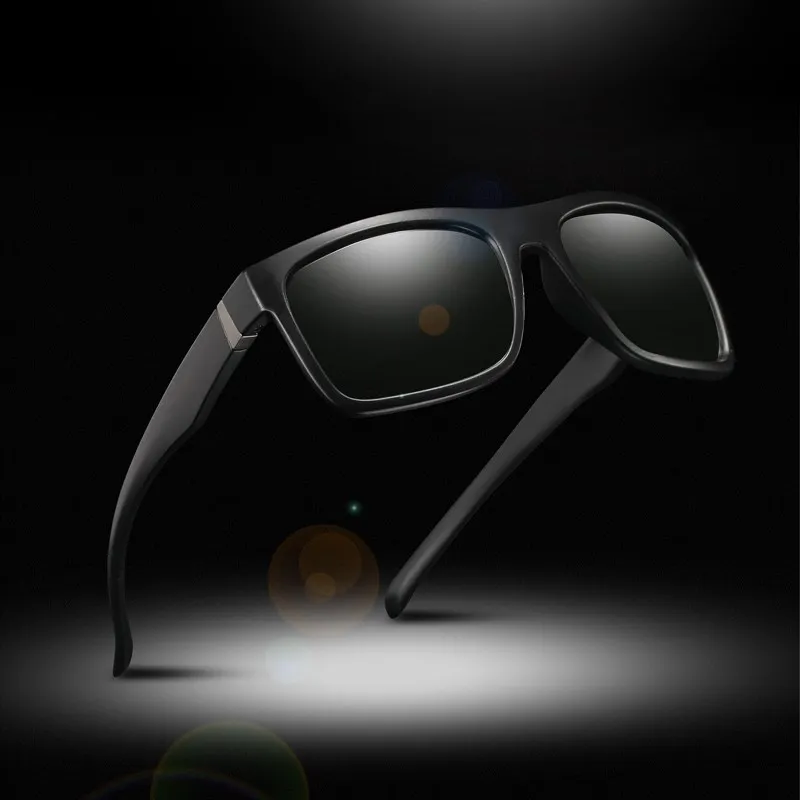 

2018 new Men Driving Photochromic sunglasses Men Leisure Polarized Chameleon Discoloration Sun glasses square sunglasses