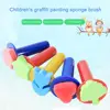 5Pcs Painting Stamps Good Quality Various Styles Exquisite Sponge Seal Drawing Toys for Students Stamp Brushes Sponge Seals 1